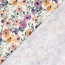 Baumwolljersey BIO~Organic Digital Blumenzweige - wollweiß - creme