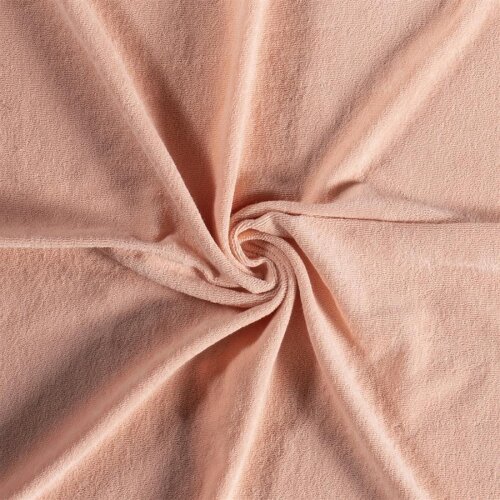 0,8 Meter - Stretch Frottee *Marie* - sunset rose
