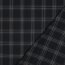 Gabardine Schottenkaro Stretch - dunkelblau/grau/rot