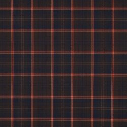 Gabardine Schottenkaro Stretch - dunkelblau/braun/kamel