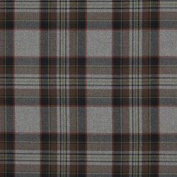 Gabardine Schottenkaro Stretch - grau/braun/limette