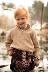 Baumwollstoff KNIT - dunkelblau