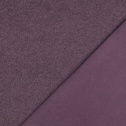 Teddystoff Doppelseitig Uni - MULBERRY