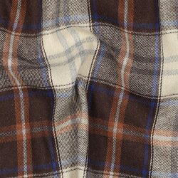 Schottenkaro angeraut - braun
