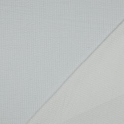 Seersucker Jacquard Streifen - weiß