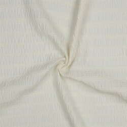 Chenille Jacquard Streifen  - creme