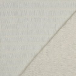 Chenille Jacquard Streifen  - creme