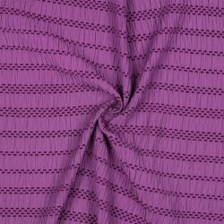 Chenille Jacquard Streifen - viola