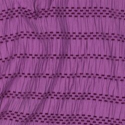 Chenille Jacquard Streifen - viola