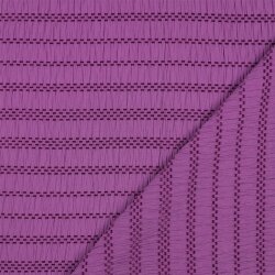 Chenille Jacquard Streifen - viola