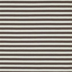 French Terry Streifen - altweiß/kaltbraun