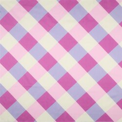 Baumwollsatin LARGE GINGHAM | Nerida Hansen - lila