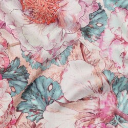 Baumwollsatin Digital Anemonen | Nerida Hansen - softkoralle