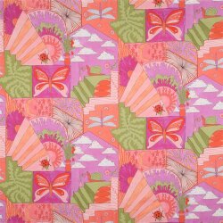Baumwollpopeline Digital kleine CREATURES | Nerida Hansen - BRIGHT PINK