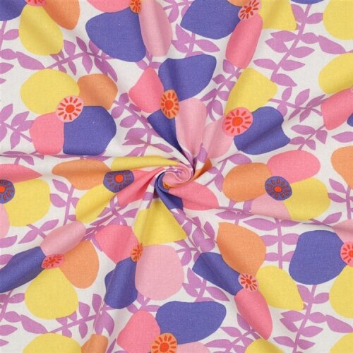 Leinen Viskose Blumenkunst I Nerida Hansen - softlavendel