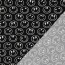 Baumwolljersey Smileys - schwarz