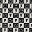 Baumwolljersey Smileys und Blitze - schwarz