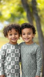 Baumwolljersey Smileys und Blitze - softlavendel