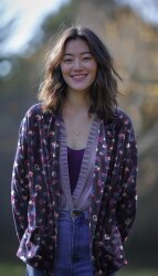 Feincord Leomuster bunt - schwarz