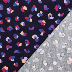 Feincord Leomuster bunt - blau