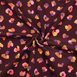 Feincord Leomuster bunt - weinrot