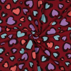 Ganzjahressweat bunte Herzen- beere