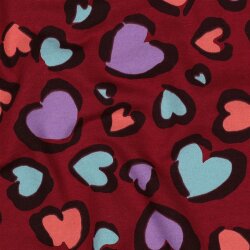 Ganzjahressweat bunte Herzen- beere