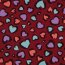 Ganzjahressweat bunte Herzen- beere