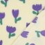 Teddystoff Blumen - altweiss