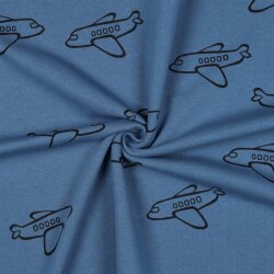 Wintersweat Flugzeuge - blau