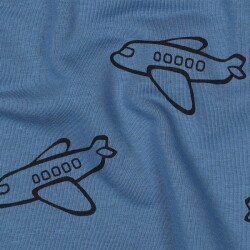 Wintersweat Flugzeuge - blau