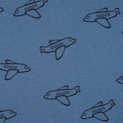 Wintersweat Flugzeuge - blau