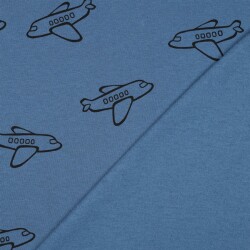 Wintersweat Flugzeuge - blau