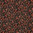 Baumwolljersey Organic Digital Blumen - schwarz/pfirsich