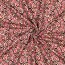 French Terry Digital Blumengeflecht - hellbeige/rot