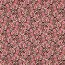 French Terry Digital Blumengeflecht - hellbeige/rot