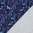 French Terry Digital Magische Waldtiere - dunkelblau