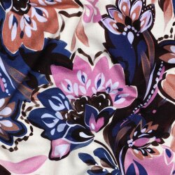 Ganzjahressweat Digital magische Blumen - creme