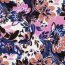 Ganzjahressweat Digital magische Blumen - creme