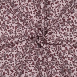 Baumwollflanell Blumen - hellpink