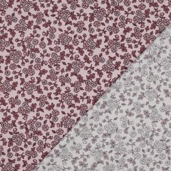 Baumwollflanell Blumen - hellpink