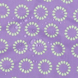 Beschichtete Baumwolle Tropfen Kreise - lavendel