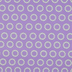 Beschichtete Baumwolle Tropfen Kreise - lavendel
