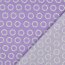 Beschichtete Baumwolle Tropfen Kreise - lavendel