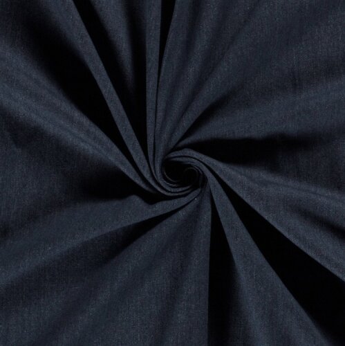 Jeans_Heavy  vorgewaschen Uni - marine - dunkelblau