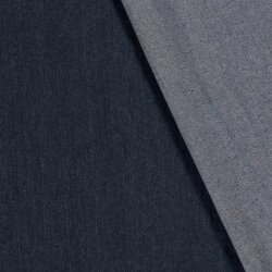 Jeans_Heavy  vorgewaschen Uni - marine - dunkelblau