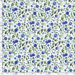 Interieurstoff  Digital Panama BLUEBERRIES