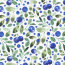 Interieurstoff  Digital Panama BLUEBERRIES