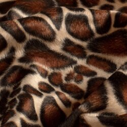 Tierfellimitat Giraffe - beige