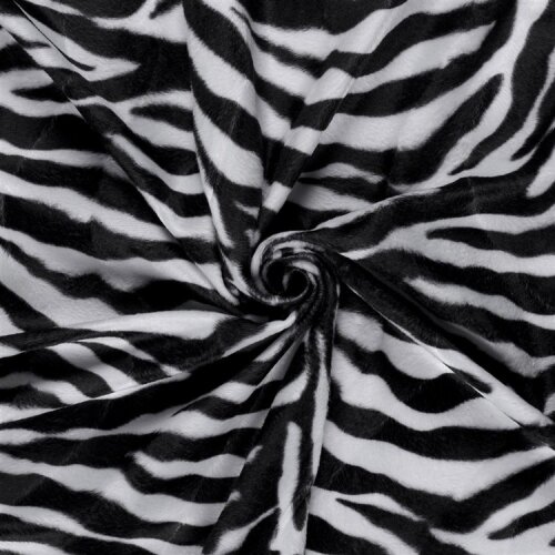 Tierfellimitat Zebras - beige
